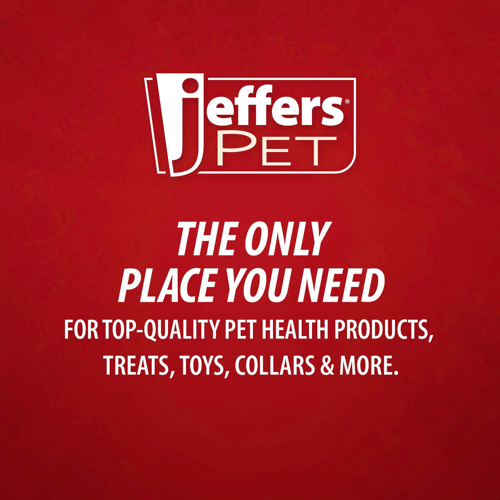 Jeffers Pet promotional graphic with logo and text 'The only place you need'