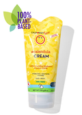 Calendula cream tube with yellow star-pattern label and light-blue cap