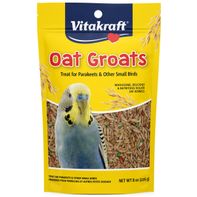 Vitakraft parakeet and small bird oat groats treat bag
