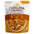 Honey mustard protein snack mix pouch with crunchy pasta-shaped pieces