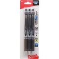 Pentel EnerGel RTX retractable liquid gel pens, 3-pack, in blister package