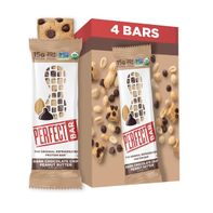 Dark chocolate chip peanut butter snack bars, 4-count box with bar wrapper