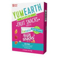 YumEarth organic tropical fruit snack bag, pink with fruit snack label