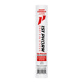 Sharp cheddar flavored protein stick, white wrapper with red and orange branding