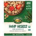 Nature's Path Hemp Hearts granola box with strawberries and hemp hearts, USDA Organic