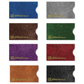 8-pack RFID blocking leather-look credit card sleeves in mixed colors