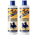 Horse shampoo and conditioner bottles, Straight Arrow design