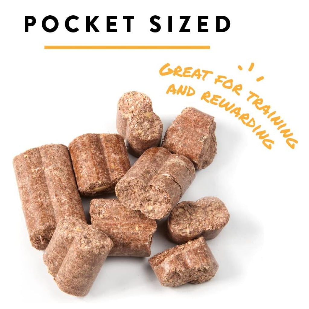 Butterscotch nugget horse treats, pocket-sized brown crunchy nuggets