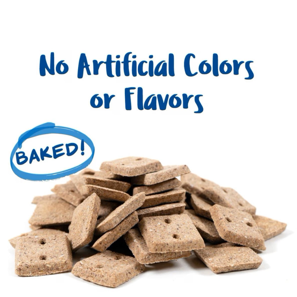 Baked flax snax cinnamon horse treats squares, “No artificial colors or flavors”