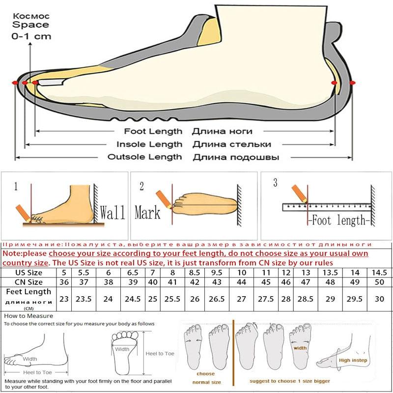 Boot sizing diagram showing foot length, insole length, and outsole length