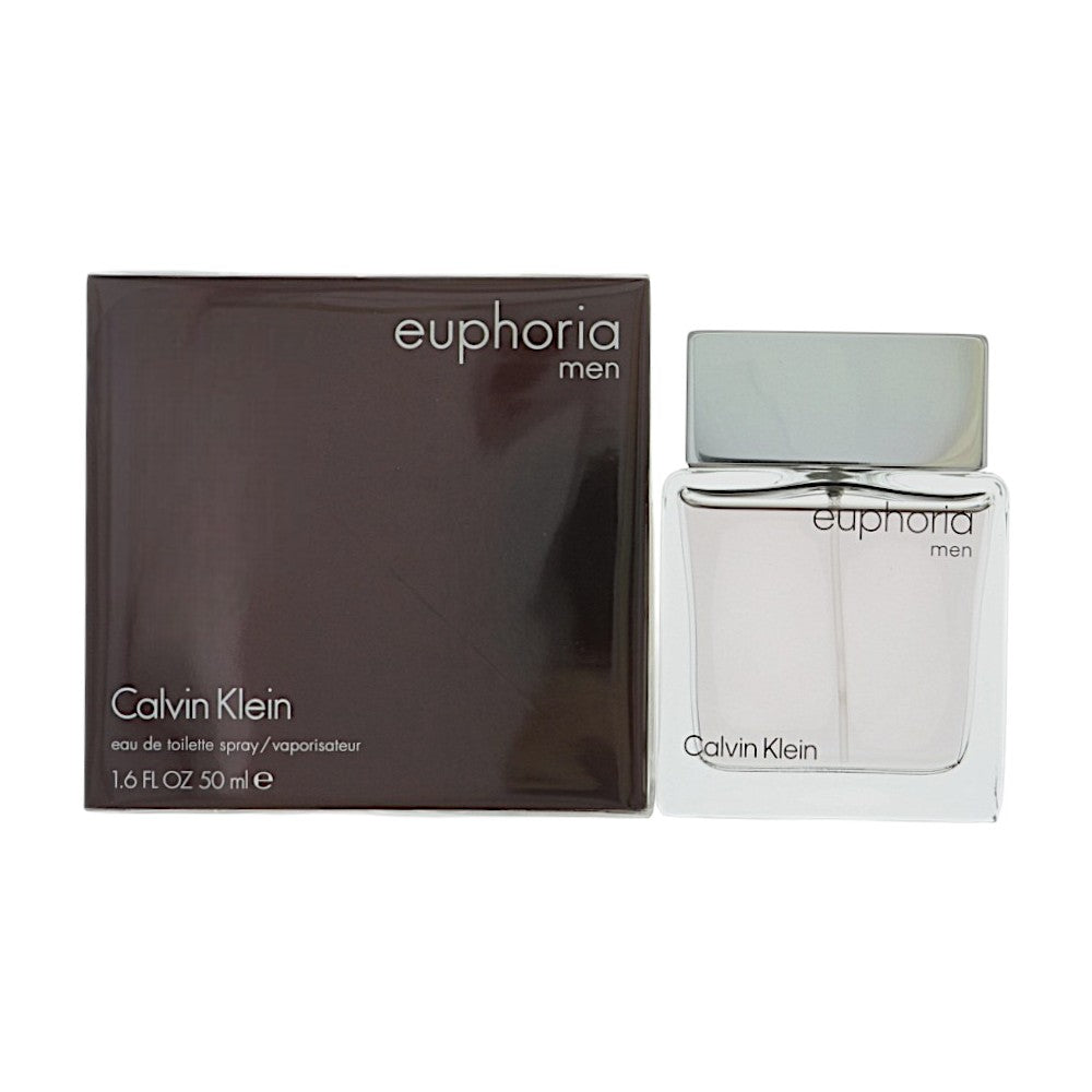 Euphoria men eau de toilette spray with box and capped glass bottle, 1.6 fl oz 50 mL