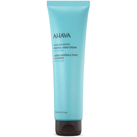 Ahava Dead Sea water mineral hand cream tube, 5.1 oz, light blue