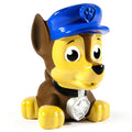 Paw Patrol Chase bath squirter figure with blue hat and brown dog suit