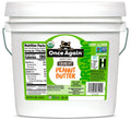Organic peanut butter jar back label with nutrition facts