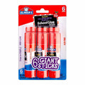 Elmer's washable disappearing purple school glue stick pack, 6 giant sticks
