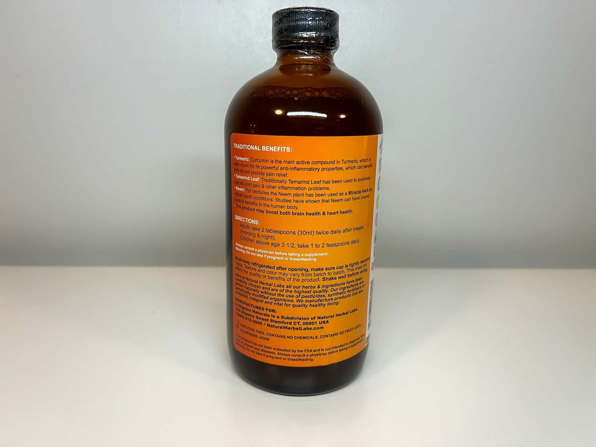 Livingston Naturals inflammation formula bottle with supplement facts and ingredients panel