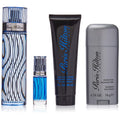 Men's Paris Hilton fragrance gift set: EDT spray, mini spray, body wash, deodorant stick