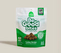 Turkey recipe dog treat bag, soft chewy Be Good bites with Open Farm branding