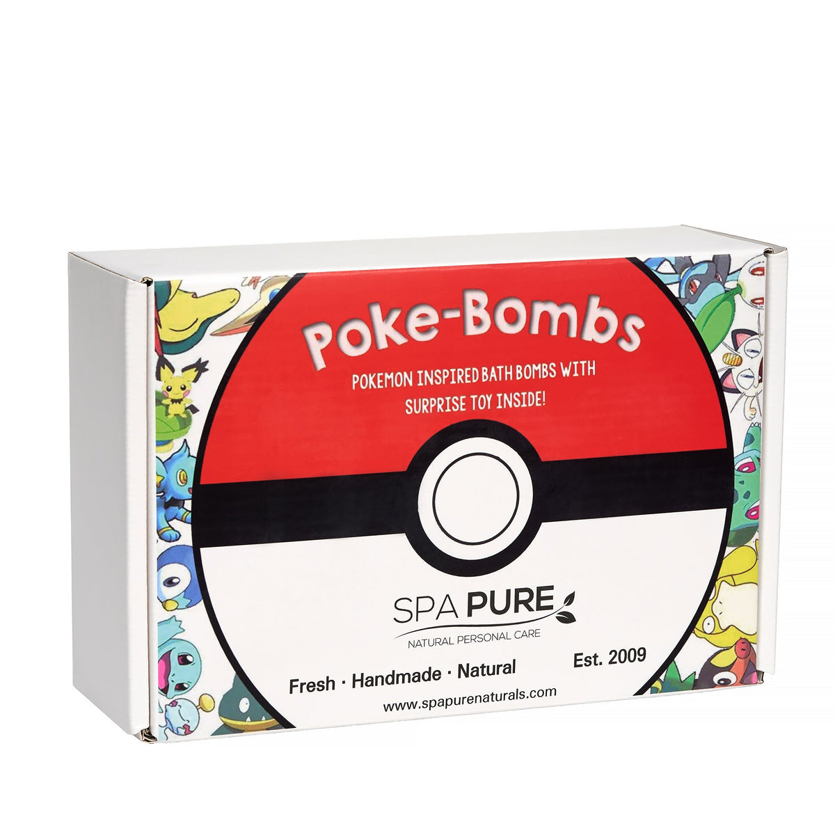 Poke-Bombs SPA PURE bath bomb gift box with surprise toy inside