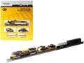 Diecast Masters HO scale diecast train set with locomotive and rail cars on display
