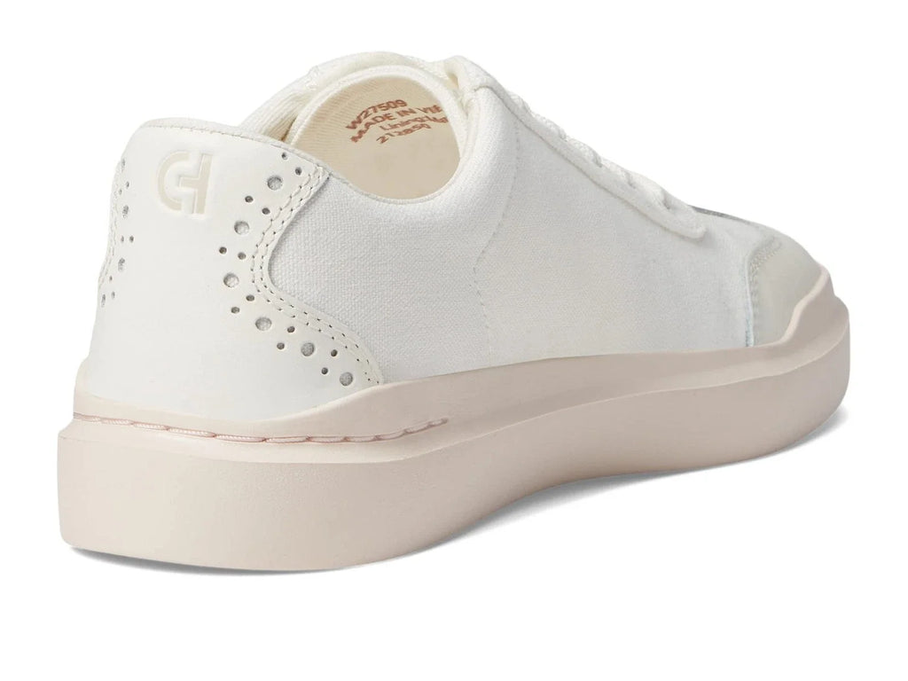 Women's Cole Haan GrandPro Rally T-Toe sneakers, back and heel panel with logo tag
