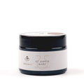 Simya Evi body cream jar with black cap, white label, St. John's Wort, 50 ml