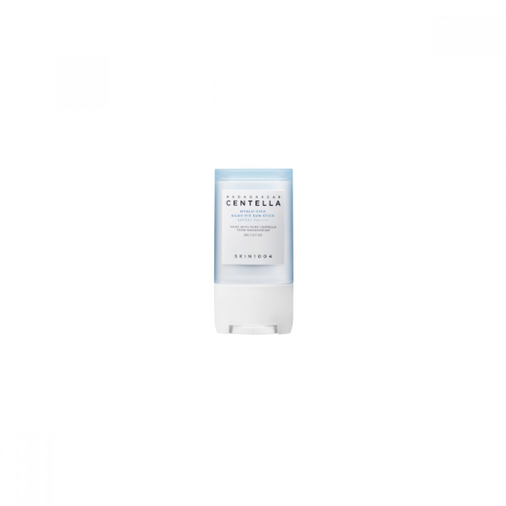 Centella sun stick SPF50+ PA++++ in white and light blue twist tube