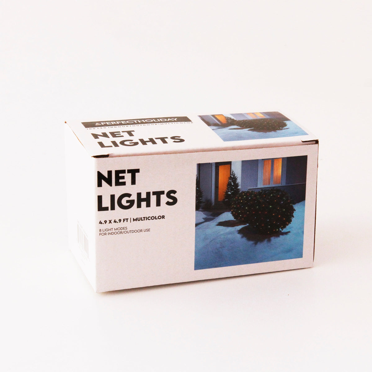 Multicolor LED net lights retail box, 4.9 ft x 4.9 ft