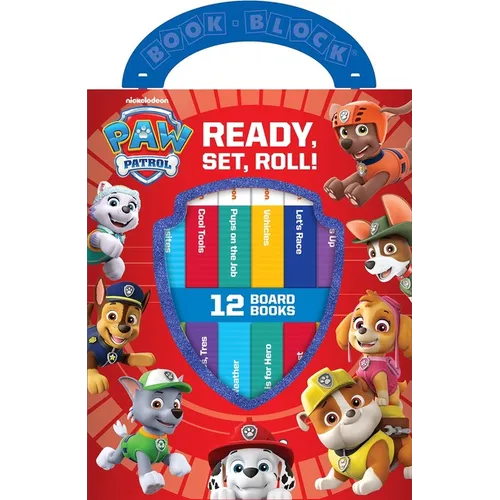 Nickelodeon Paw Patrol board book set, 12 books with colorful pup cover