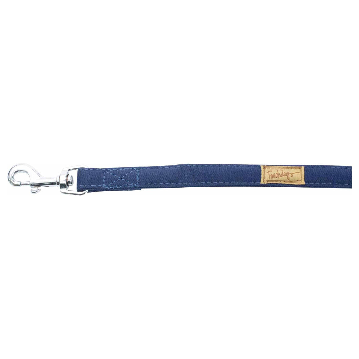 Touchdog dark blue dog leash with a silver snap hook