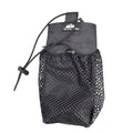 Ultralight water bottle pouch with gray fabric and black mesh front pocket