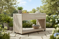 Imperial Grove Outdoor Solid Teak Wood, Natural Look Kitchen Island
