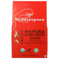 Wedderspoon Manuka honey drops ginger flavor box, red, 4 oz