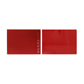 Red Eau de Toilette perfume box set with vertical “Gucci Rush” branding