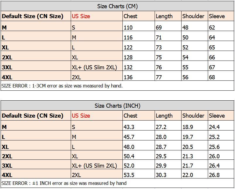 Size chart (CM) table for fleece work jacket measurements: chest, length, shoulder, sleeve