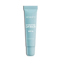 Wiwify hydrating lip balm SPF 15 in light blue squeeze tube, glossy finish.