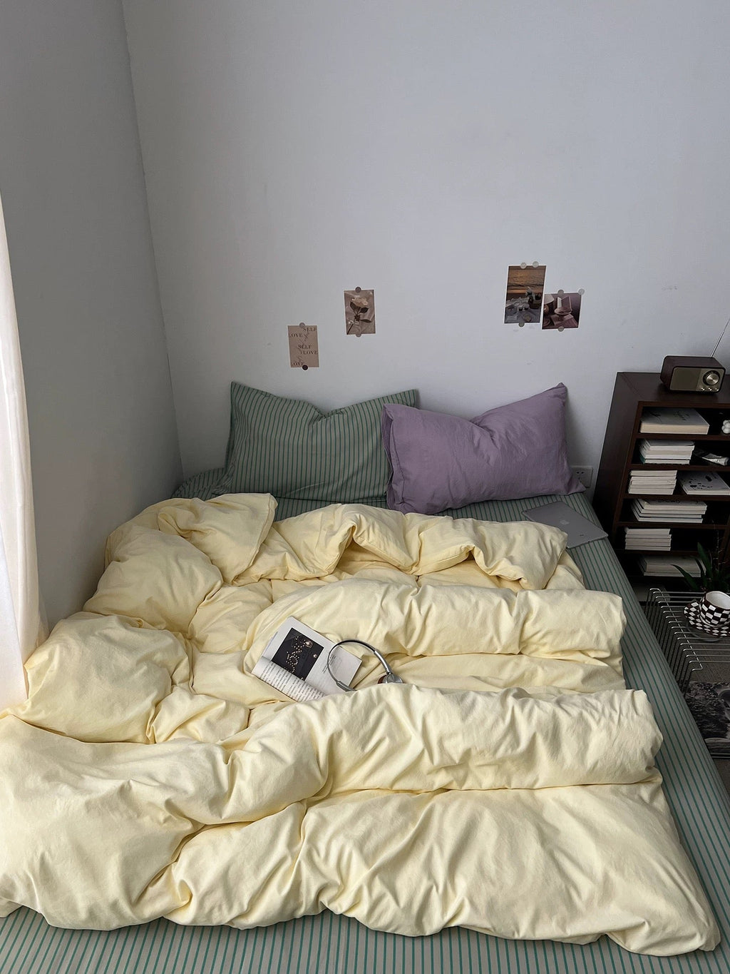 Yellow Sage Duvet Cover Set